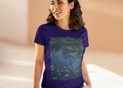 Water Lilies by Claude Monet Women's Midweight Cotton Tee