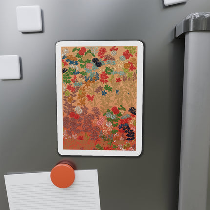 Japanese Flower Pattern by G.A. Audsley Die-Cut Magnets (5 Sizes)