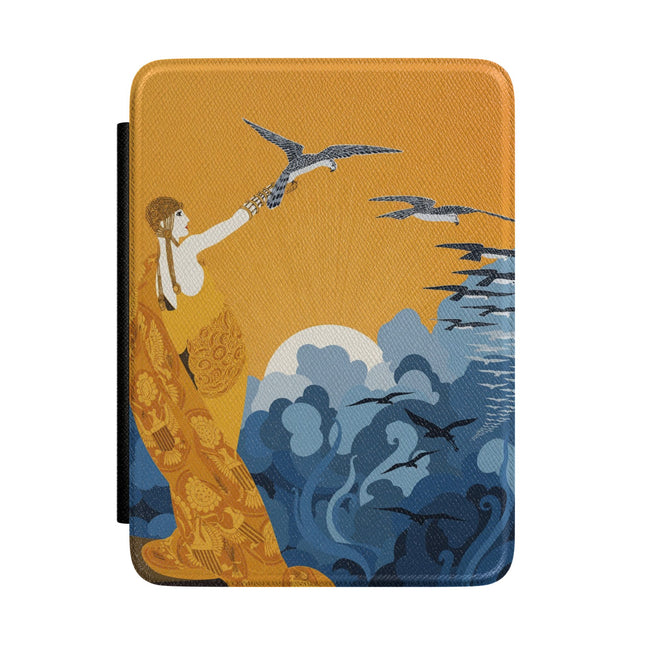 Falcon Mistress Kindle Case – Art Deco Power & Golden Freedom