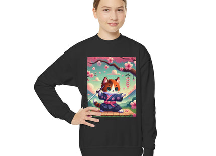 Samurai Kitten Youth Crewneck Sweatshirt