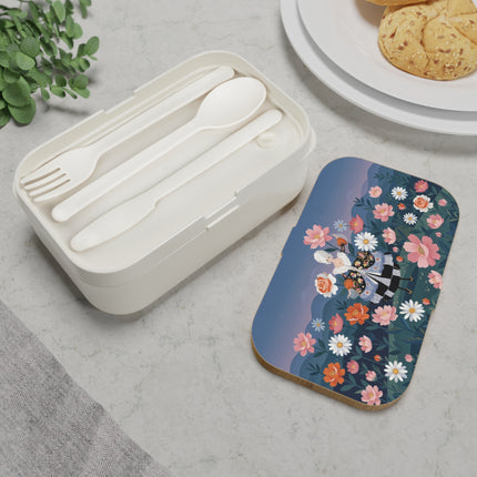 🌸🎀 The Grand Floral Promenade Bento Lunch Box – Art Deco Fashion Fantasy