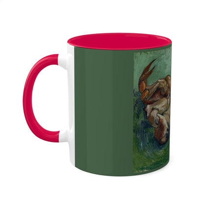 Crab on its Back by Vincent Van Gogh Colorful Mugs, 11oz