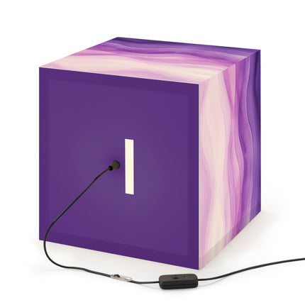Autumn Serenade in Purple and Lavender Light Cube Lamp