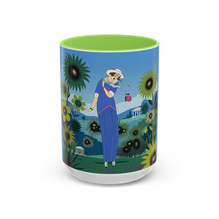 The Secret Language Of Flowers Colorful Mugs – Art Deco Botanical Elegance