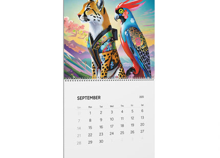 Neon Beasts: A Cyberpunk Odyssey Wall Calendars (2025)