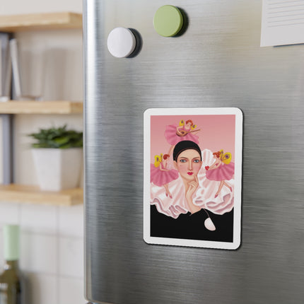 Pierrot & Fairies Dressed in Pink by Sofia Chiostri Die-Cut Magnets (5 Sizes)
