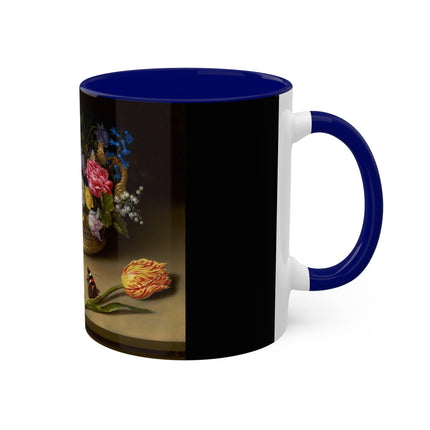 Flower Still Life by Ambrosius Bosschaert Colorful Mugs, 11oz