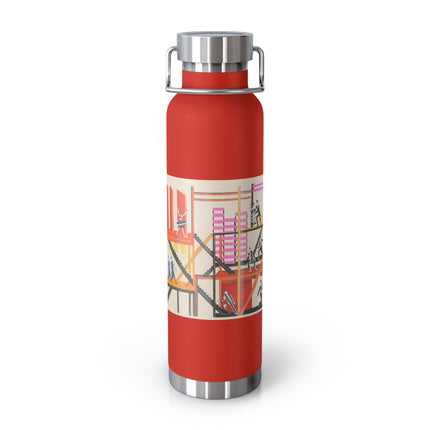 Maquettes de Théatre 4 by Alexandra Exter Copper Vacuum Insulated Bottle, 22oz