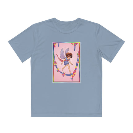 A Playful Fairy Jumps Rope Youth Competitor Tee – Magical Motion & Whimsical Joy