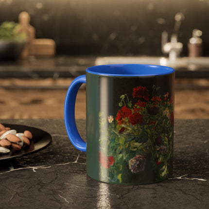 A Study of Poppies for Carnation, Lily, Lily, Rose by John Singer Sargent Colorful Mugs (11oz, 15oz)