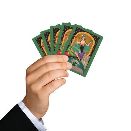 May & Emerald (from the Gem Series) by Sofia Chiostri Playing Cards