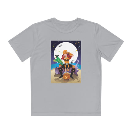 Moonlit Pirate Halloween Youth Competitor Tee