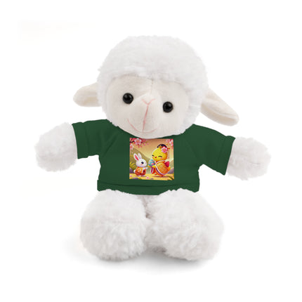 Whimsical Springtime Exchange Stuffed Animals with Tee