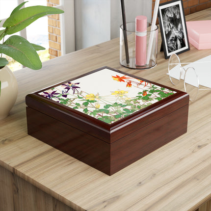 Aquilegia Flower by Tanigami Kônan Jewelry Box