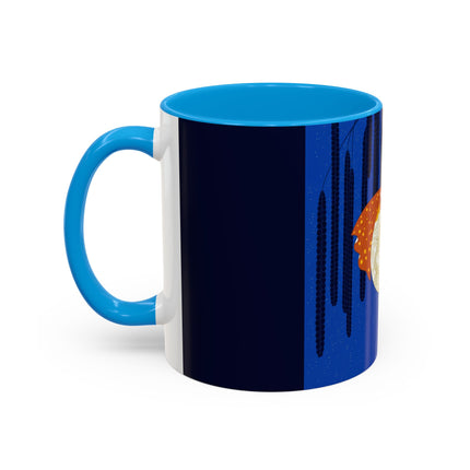Celestial Melody Colorful Mug (11oz, 15oz) – Musical Grace, Starlit Beauty & Art Deco Elegance