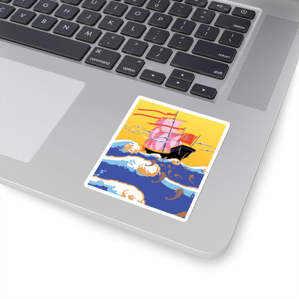 Golden Seas and Whimsical Dreams Kiss-Cut Stickers (4 Sizes)