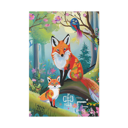 Mischievous Fox Matte Canvas, Stretched, 0.75"