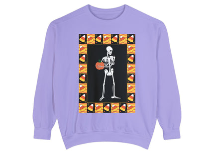 Candy Corn Skeleton Unisex Garment-Dyed Sweatshirt