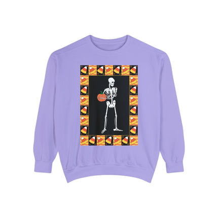 Candy Corn Skeleton Unisex Garment-Dyed Sweatshirt