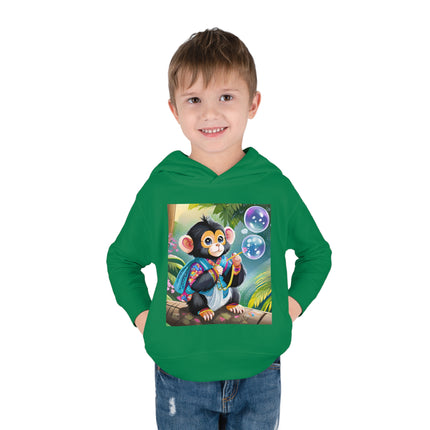 Bubble Magic in the Jungle Toddler Pullover Fleece Hoodie