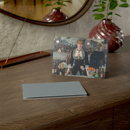 A Bar at the Folies-Bergère by Edouard Manet Greeting Cards (1, 10, 30, and 50pcs)