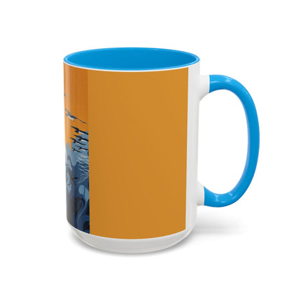 Falcon Mistress Colorful Mugs – Art Deco Majesty & Mythic Freedom