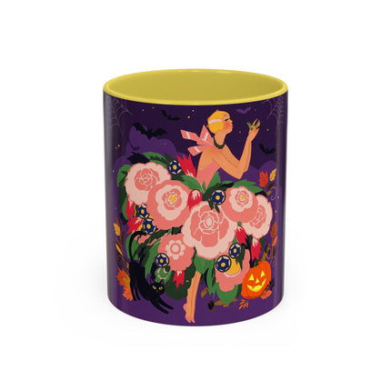 🌹🎃 The Lady Of The Haunted Rose Garden Colorful Mug – Romantic Halloween Charm