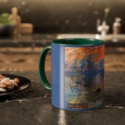 Sunrise by Claude Monet Colorful Mugs (11oz, 15oz)