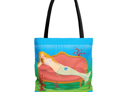 A Mermaid's Peaceful Refuge Tote Bag (AOP)