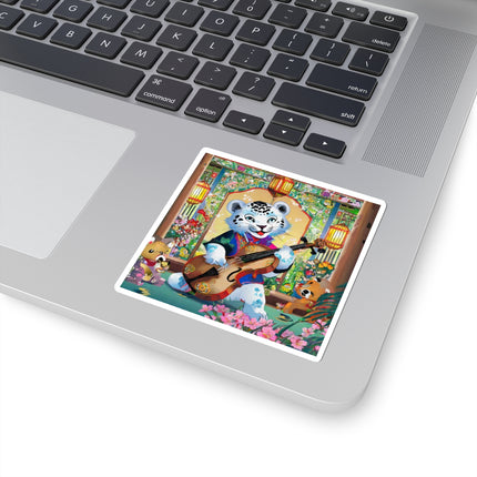 Melodies of the Snow Lion Cub Kiss-Cut Stickers (4 Sizes)