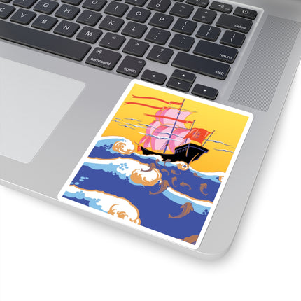 Golden Seas and Whimsical Dreams Kiss-Cut Stickers (4 Sizes)