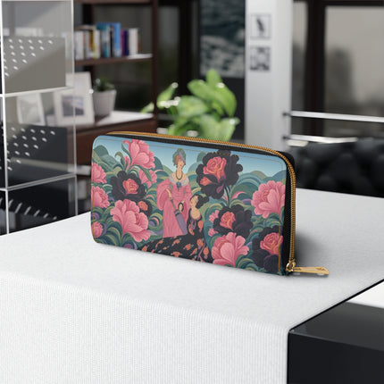 🌺🎀 The Rose Garden Companions Wallet – Art Deco Floral Romance
