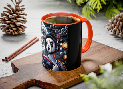 Geisha’s Black Ink Tears Colorful Mugs (11oz, 15oz)