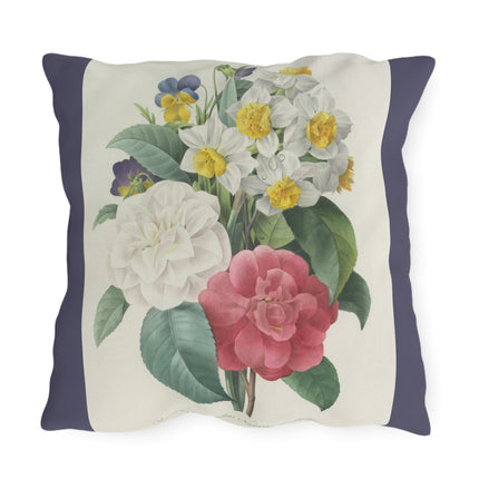 Choix des plus belles fleurs, Plate 015 by Pierre Joseph Redouté Outdoor Pillows