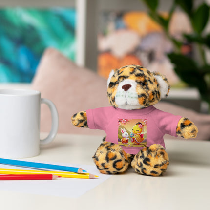 Whimsical Springtime Exchange Stuffed Animals with Tee