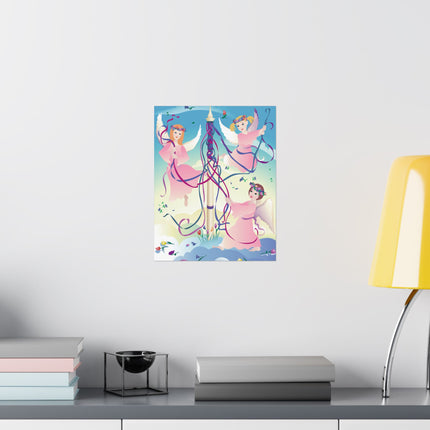 Angelic Revelry Premium Matte Vertical Posters