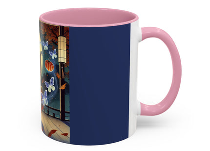 Court Magician with Ghost Butterflies Colorful Mugs (11oz, 15oz)