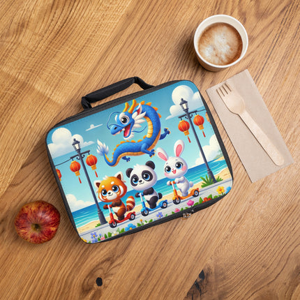 The Seaside Scooter Friends Lunch Bag – Coastal Fun & Playful Adventure