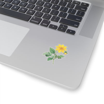 Dahlia botanical illustration by Pierre-Joseph Redouté Kiss-Cut Stickers (4 Sizes)