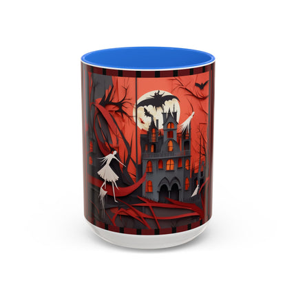Halloween Night Scene Colorful Mugs (11oz, 15oz)