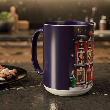 A Christmas Eve Celebration Colorful Mugs (11oz, 15oz)