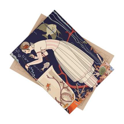 The Dazzling Little Fish by George Barbier Ceramic Tile