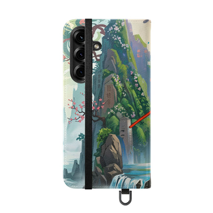 🐘⚔️ Cyberpunk Elephant Samurai Flip Case – Ancient Wisdom & Neon Power