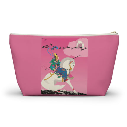 Samurai Princess on the White Steed Cosmetic Bag – Bold Fantasy & Elegant Adventure