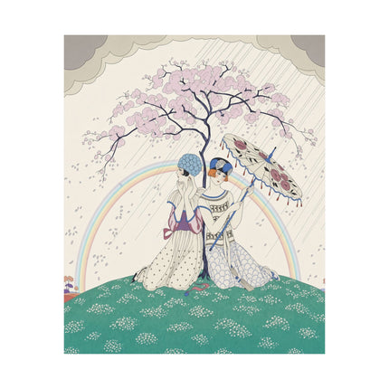 🌸🌈 The Ladies Of The Rainbow Garden Matte Vertical Poster – Art Deco Spring Romance