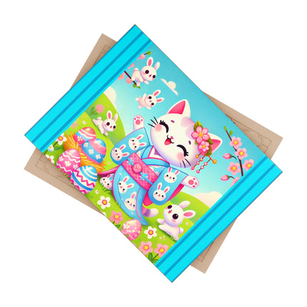Springtime Kitten’s Easter Joy Ceramic Tile