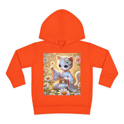 Daisy Chain Whimsy Toddler Pullover Fleece Hoodie