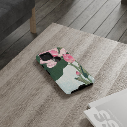 Blooming Lotus Flowers by Ohara Koson Phone Cases