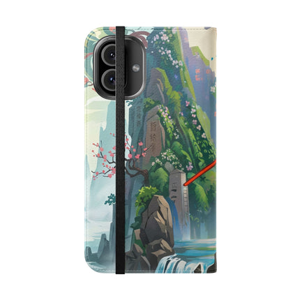 🐘⚔️ Cyberpunk Elephant Samurai Flip Case – Ancient Wisdom & Neon Power