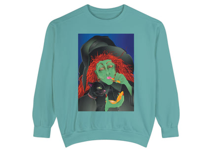 Mirror, Mirror A Witch's Touch Unisex Garment-Dyed Sweatshirt
